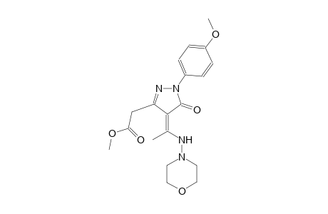 1H-pyrazole-3-acetic acid, 4,5-dihydro-1-(4-methoxyphenyl)-4-[1-(4-morpholinylamino)ethylidene]-5-oxo-, methyl ester, (4Z)-
