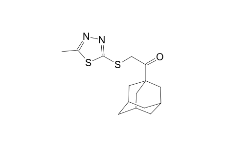 ethanone, 2-[(5-methyl-1,3,4-thiadiazol-2-yl)thio]-1-tricyclo[3.3.1.1~3,7~]dec-1-yl-