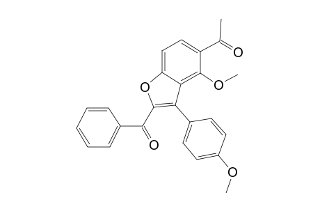 1-[2-Benzoyl-4-methoxy-3-(4-methoxyphenyl)-1-benzofuran-5-yl]ethanone