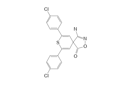 4-AMINO-7,9-DI-(4-CHLOROPHENYL)-2-OXA-8-THIA-3-AZASPIRO-[4,5]-DECA-3,6,9-TRIEN-1-ONE