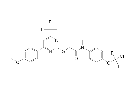N-[4-[chloranyl-bis(fluoranyl)methoxy]phenyl]-2-[4-(4-methoxyphenyl)-6-(trifluoromethyl)pyrimidin-2-yl]sulfanyl-N-methyl-ethanamide