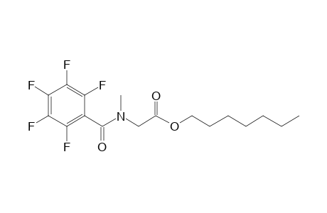 Sarcosine, N-pentafluorobenzoyl-, heptyl ester