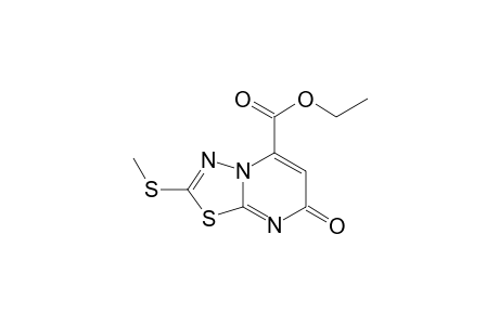 7H-[1,3,4]Thiadiazolo[3,2-a]pyrimidine-5-carboxylic acid, 2-(methylthio)-7-oxo-, ethyl ester