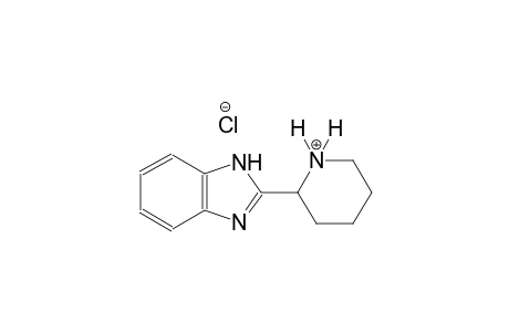 piperidinium, 2-(1H-benzimidazol-2-yl)-, chloride