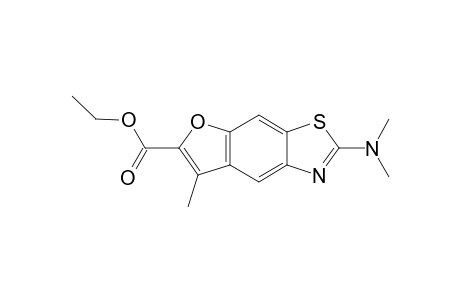Benzofuro[5,6-d]thiazole-6-carboxylic acid, 2-(dimethylamino)-7-methyl-, ethyl ester