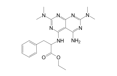 4-Amino-2,7-bis(dimethylamino)-5-[(1-benzyl-2-ethoxy-2-oxoethyl)amino]pyrimidino[4,5-d]pyrimidine