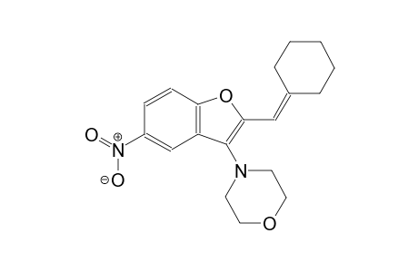 4-[2-(cyclohexylidenemethyl)-5-nitro-1-benzofuran-3-yl]morpholine