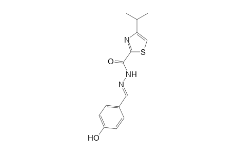 N-(4-Hydroxybenzylidene)-4-isopropyl-1,3-thiazole-2-carbohydrazide