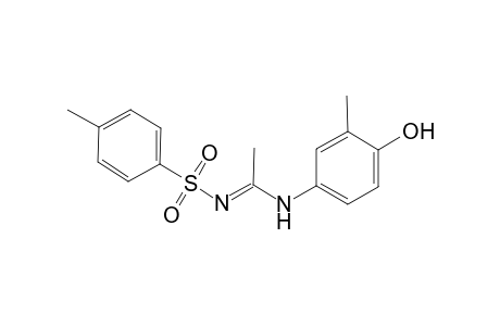 Benzenesulfonamide, N-[1-(4-hydroxy-3-methylphenylamino)ethylidene]-4-methyl-