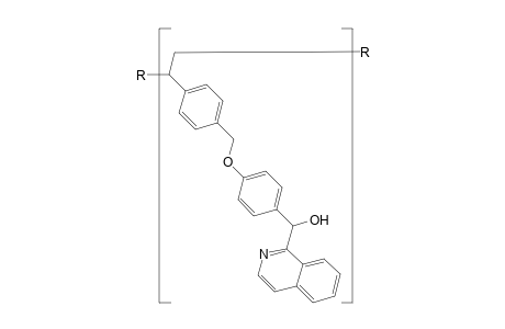 Poly[1-(2-isoquinolinyl-hydroxymethylene-1,4-Phenyleneoxymethylenephenylene)ethylene]