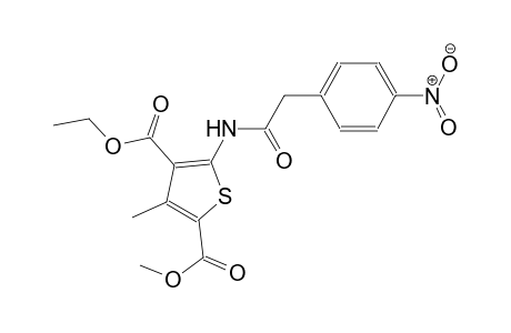 4-ethyl 2-methyl 3-methyl-5-{[(4-nitrophenyl)acetyl]amino}-2,4-thiophenedicarboxylate