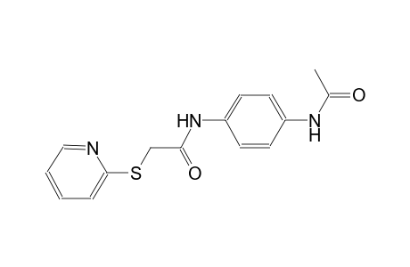 N-[4-(acetylamino)phenyl]-2-(2-pyridinylsulfanyl)acetamide