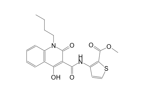 methyl 3-{[(1-butyl-4-hydroxy-2-oxo-1,2-dihydro-3-quinolinyl)carbonyl]amino}-2-thiophenecarboxylate