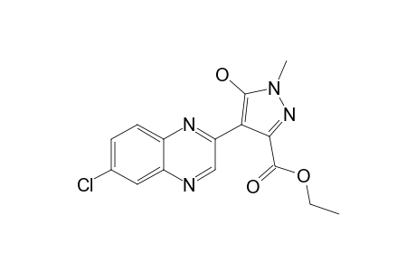 ETHYL-4-(6-CHLORO-QUINOXALIN-2-YL)-5-HYDROXY-1-METHYL)-1H-PYRAZOLE-3-CARBOXYLATE