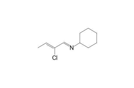 N-(2-Chloro-2-butenylidene)cyclohexylamine