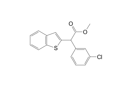 Methyl 2-(benzo[b]thiophen-2-yl)-2-(3-chlorophenyl)acetate