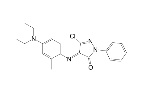 3H-pyrazol-3-one, 5-chloro-4-[[4-(diethylamino)-2-methylphenyl]imino]-2,4-dihydro-2-phenyl-