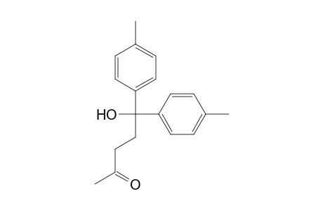 5-Hydroxy-5,5-bis(4-methylphenyl)-2-pentanone
