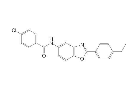 benzamide, 4-chloro-N-[2-(4-ethylphenyl)-5-benzoxazolyl]-