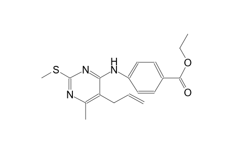 ethyl 4-{[5-allyl-6-methyl-2-(methylsulfanyl)-4-pyrimidinyl]amino}benzoate