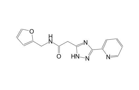 1H-1,2,4-triazole-5-acetamide, N-(2-furanylmethyl)-3-(2-pyridinyl)-