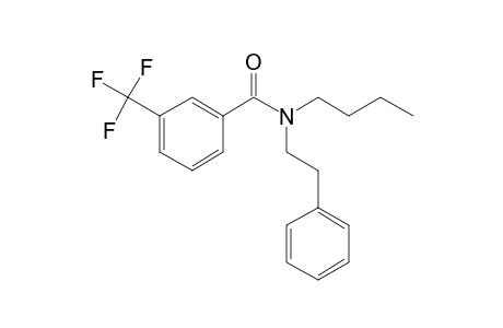 3-(Trifluoromethyl) benzamide, N-(2-phenylethyl)-N-butyl-