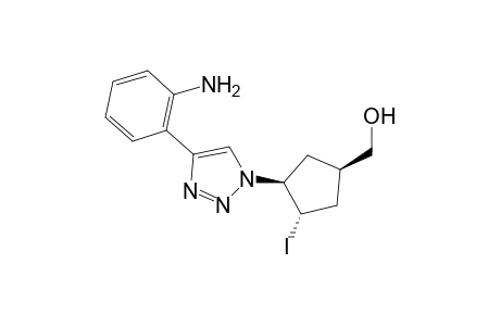 {c-3-[4'-(2''-Aminophenyl)-1'H-1',2',3'-triazol-1'-yl]-t-4-iodo-r-1-cyclopentyl}-methanol