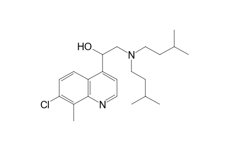 7-chloro-a-[(diisopentylamino)methyl]-8-methyl-4-quinolinemethanol