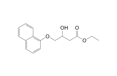 3-Hydroxy-4-(naphthalen-1-yloxy)butanoic acid ethyl ester