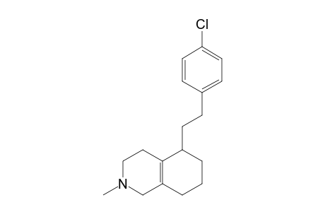 (+/-)-5-(4'-CHLOROPHENETHYL)-2-METHYL-1,2,3,4,5,6,7,8-OCTAHYDRO-ISOQUINOLINE