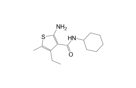 2-amino-N-cyclohexyl-4-ethyl-5-methyl-3-thiophenecarboxamide
