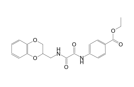 benzoic acid, 4-[[2-[[(2,3-dihydro-1,4-benzodioxin-2-yl)methyl]amino]-1,2-dioxoethyl]amino]-, ethyl ester