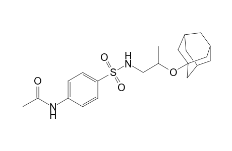 Acetamide, N-[4-[[[2-(tricyclo[3.3.1.1(3,7)]dec-1-yloxy)propyl]amino]sulfonyl]phenyl]-