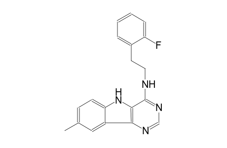 N-[2-(2-fluorophenyl)ethyl]-8-methyl-5H-pyrimido[5,4-b]indol-4-amine