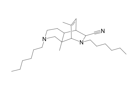 3,9-Dihexyl-4-cyano-1,11-dimethyl-3,9-diazatricyclo[6.4.0.2(2,5)]dodec-11-ene