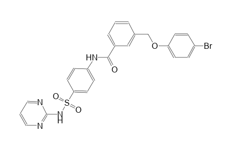 3-[(4-bromophenoxy)methyl]-N-{4-[(2-pyrimidinylamino)sulfonyl]phenyl}benzamide