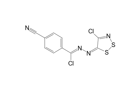 3-Chloro-1-(4-chloro-5H-1,2,3-dithiazol-5-ylidene)-3-(4-cyanophenyl)-1,2-diazaprop-2-ene