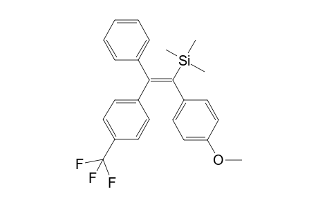 (E)-1-(Trimethylsilyl)-1-(4-methoxyphenyl)-2-phenyl-2-(4-trifluoromethylphenyl)ethene