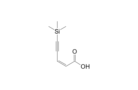 (Z)-5-Trimethylsilylpent-2-en-4-ynoic acid