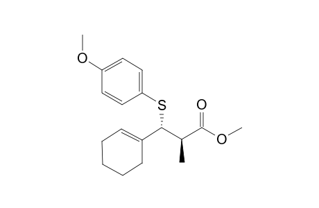 (2R,3R)-3-(1-cyclohexenyl)-3-[(4-methoxyphenyl)thio]-2-methylpropanoic acid methyl ester