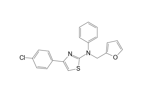 4-(4-Chlorophenyl)-N-(2-furanylmethyl)-N-phenyl-2-thiazolamine
