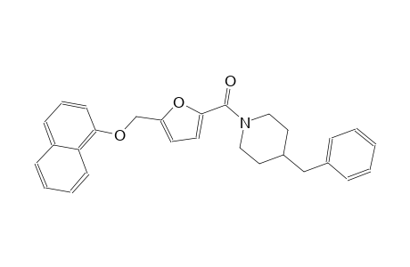 4-benzyl-1-{5-[(1-naphthyloxy)methyl]-2-furoyl}piperidine