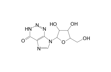 7-[.beta.-d-Ribofuranosyl]imidazo[4,5-d][1,2,3]-triazin-4-one (2-azainosine)