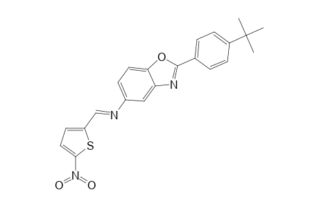 2-(4-tert-butylphenyl)-N-[(5-nitro-2-thienyl)methylidene]-1,3-benzoxazol-5-amine