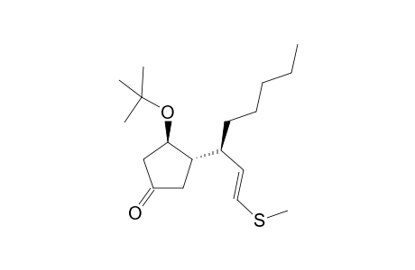 (1'R(*),2'E,3R(*),4S(*))-3-t-butoxy-4-[3'-(methylthio)-1'-pentylprop-2'-enyl]cyclopentanone