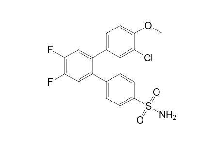 4-[2-(3-chloranyl-4-methoxy-phenyl)-4,5-bis(fluoranyl)phenyl]benzenesulfonamide