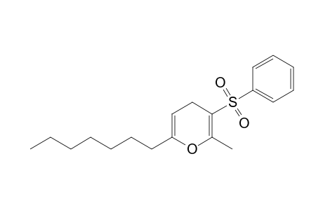 2-Methyl-3-(phenylsulfonyl)-6-heptyl-4H-pyran