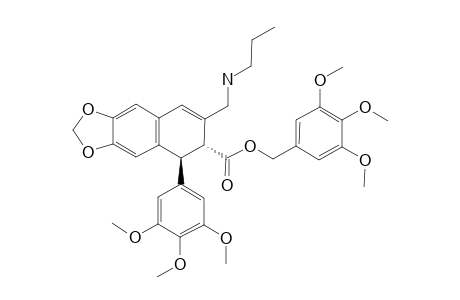 3,4,5-TRIMETHOXYBENZYL_9-PROPYLAMINO-9-DEOXY-ALPHA-APOPICROPODOPHYLLATE