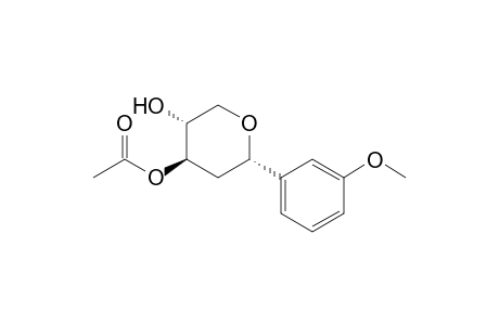 (2S*,4R*,5R*)-4-Acetoxy-2-(3-methoxyphenyl)tetrahydropyran-5-ol