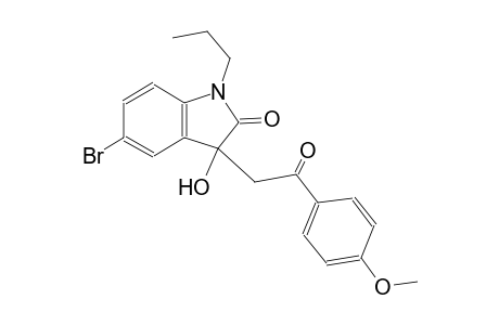 2H-indol-2-one, 5-bromo-1,3-dihydro-3-hydroxy-3-[2-(4-methoxyphenyl)-2-oxoethyl]-1-propyl-